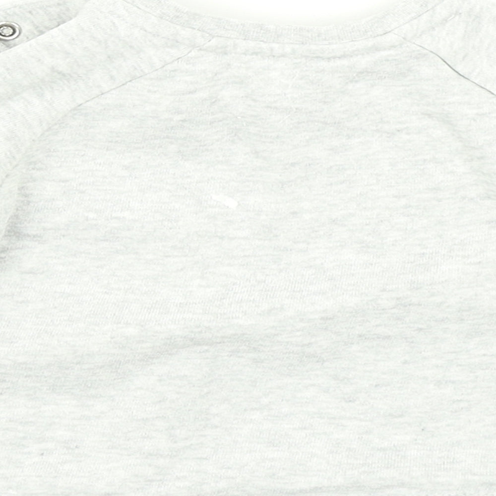 Nutmeg Girls Grey   Basic T-Shirt Size 6-9 Months