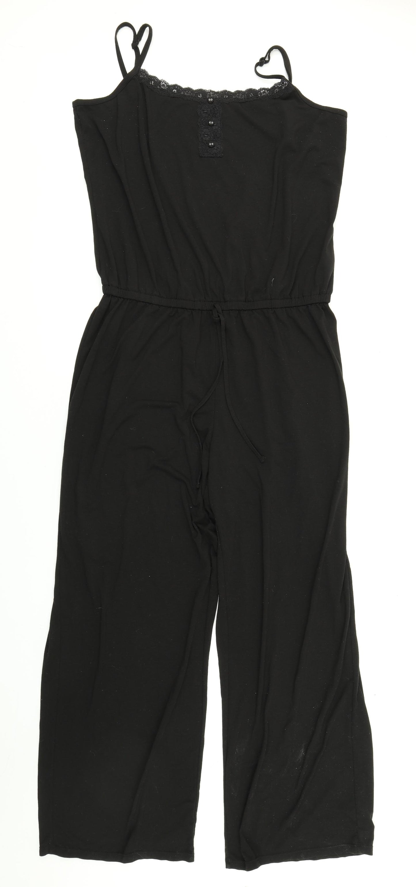 George Womens Black   Jumpsuit One-Piece Size 16 L26 in