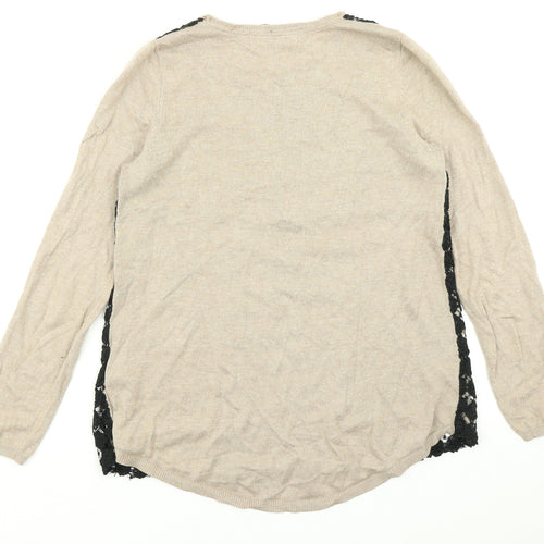 M&S Collection Womens Brown  Knit Pullover Jumper Size 10