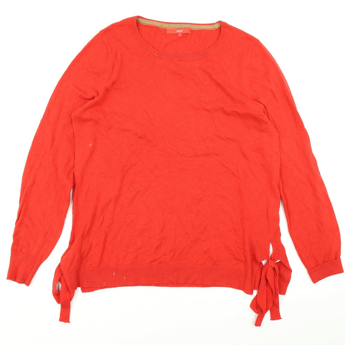 NEXT Womens Red  Knit Pullover Jumper Size 12