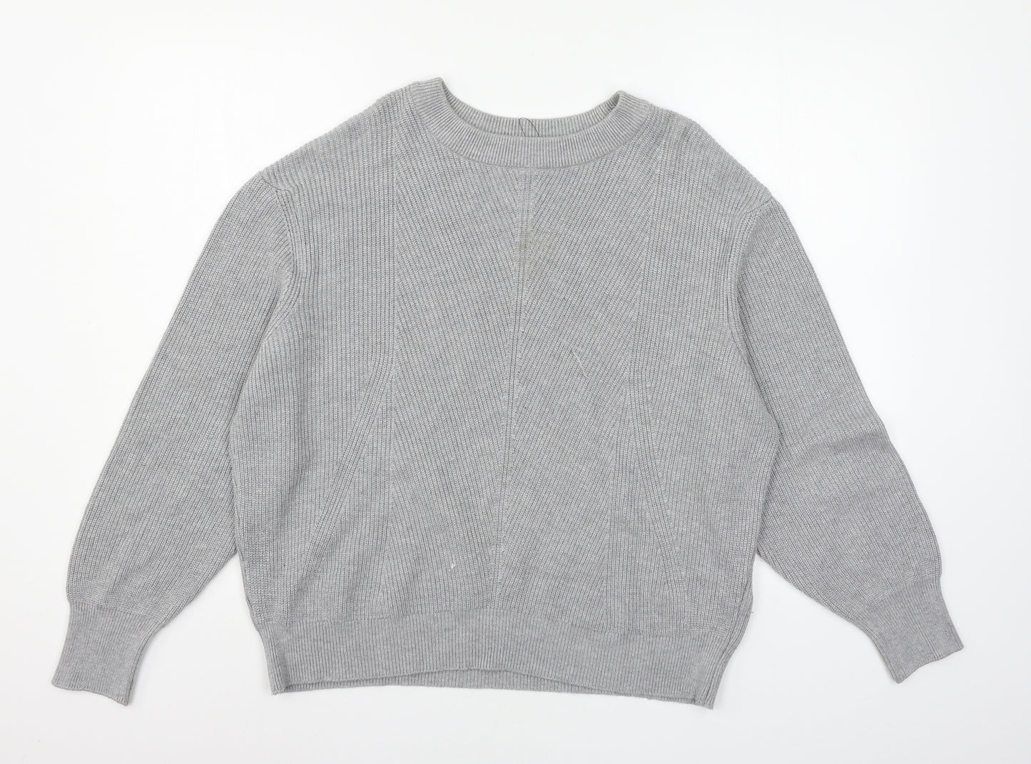 Marks and Spencer Womens Grey  Knit Pullover Jumper Size L