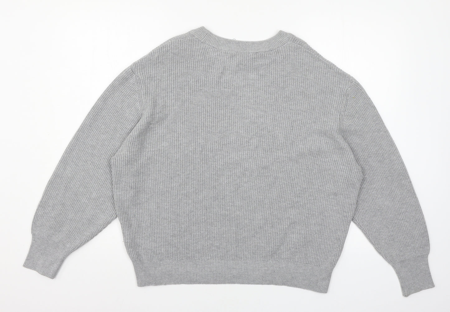 Marks and Spencer Womens Grey  Knit Pullover Jumper Size L