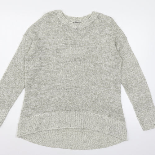 New Look Womens Grey  Knit Pullover Jumper Size M