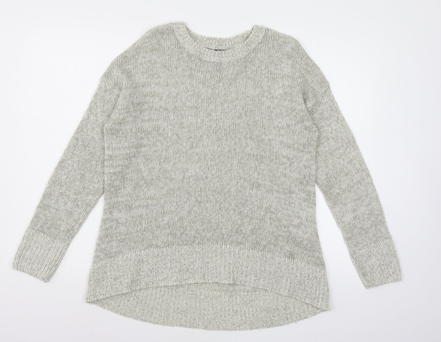 New Look Womens Grey  Knit Pullover Jumper Size M