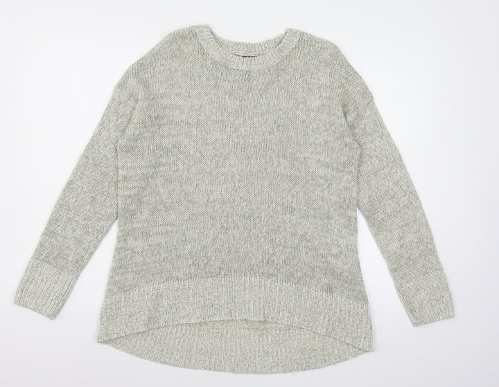 New Look Womens Grey  Knit Pullover Jumper Size M