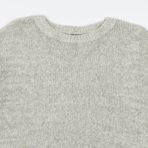 New Look Womens Grey  Knit Pullover Jumper Size M