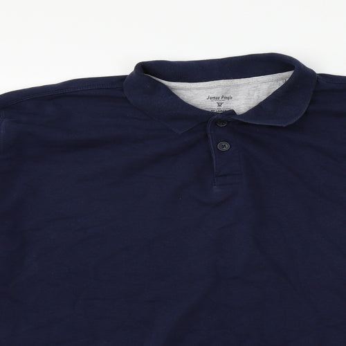 James Pringle Mens Blue  Jersey Pullover Sweatshirt Size 2XL