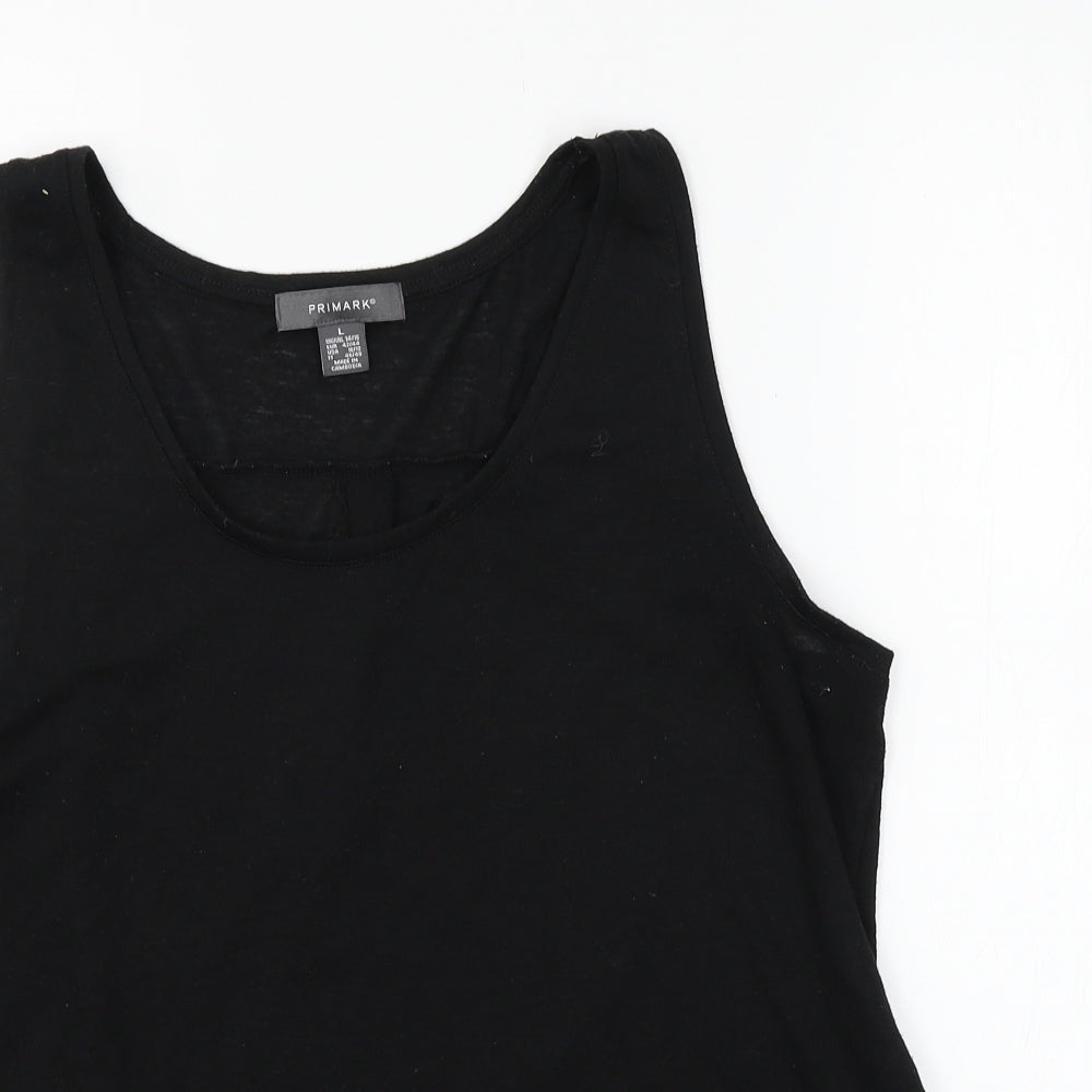 Primark Womens Black  Jersey Basic Tank Size 14