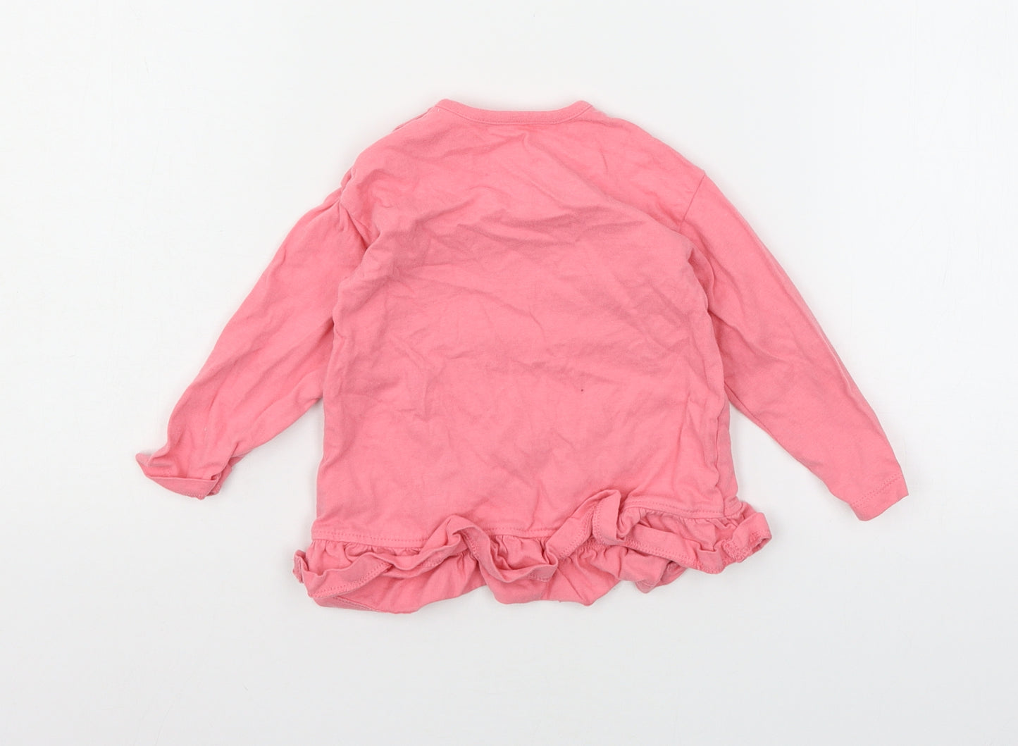 George Girls Pink  Jersey Basic T-Shirt Size 9-12 Months  - Kitten