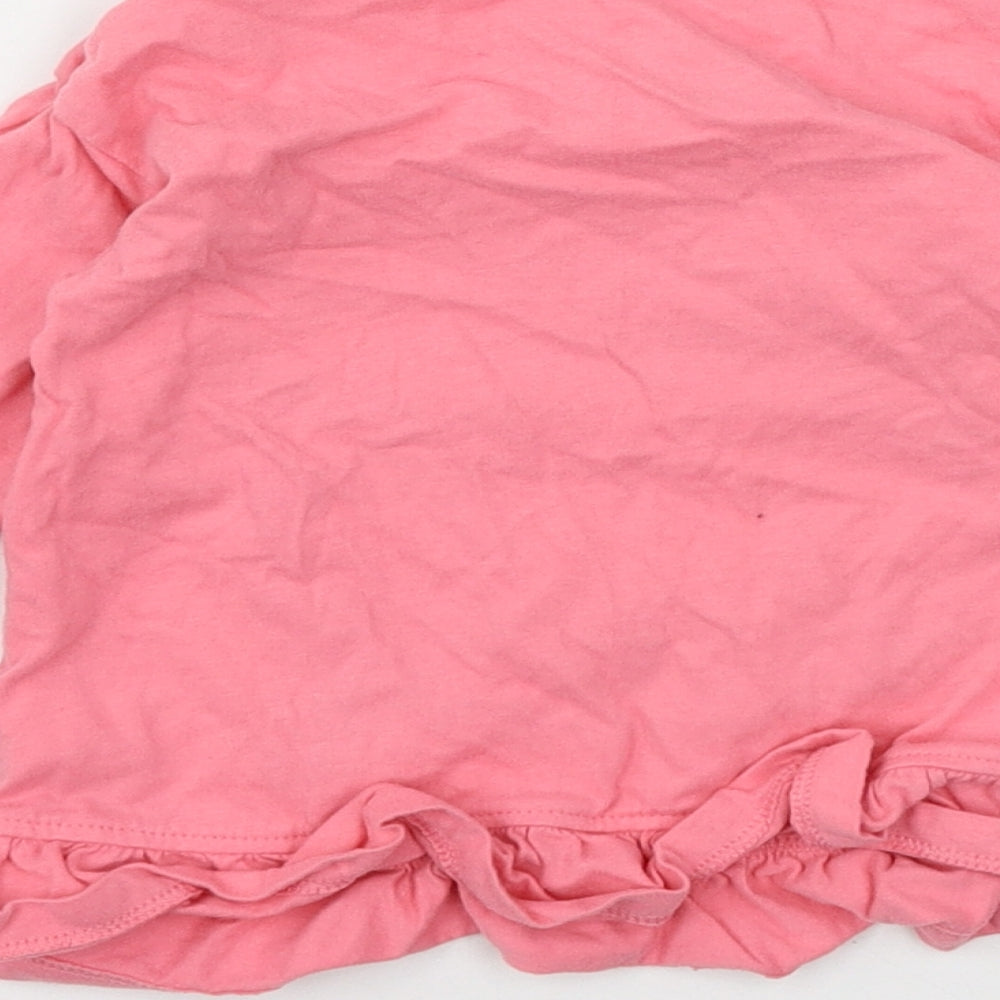 George Girls Pink  Jersey Basic T-Shirt Size 9-12 Months  - Kitten