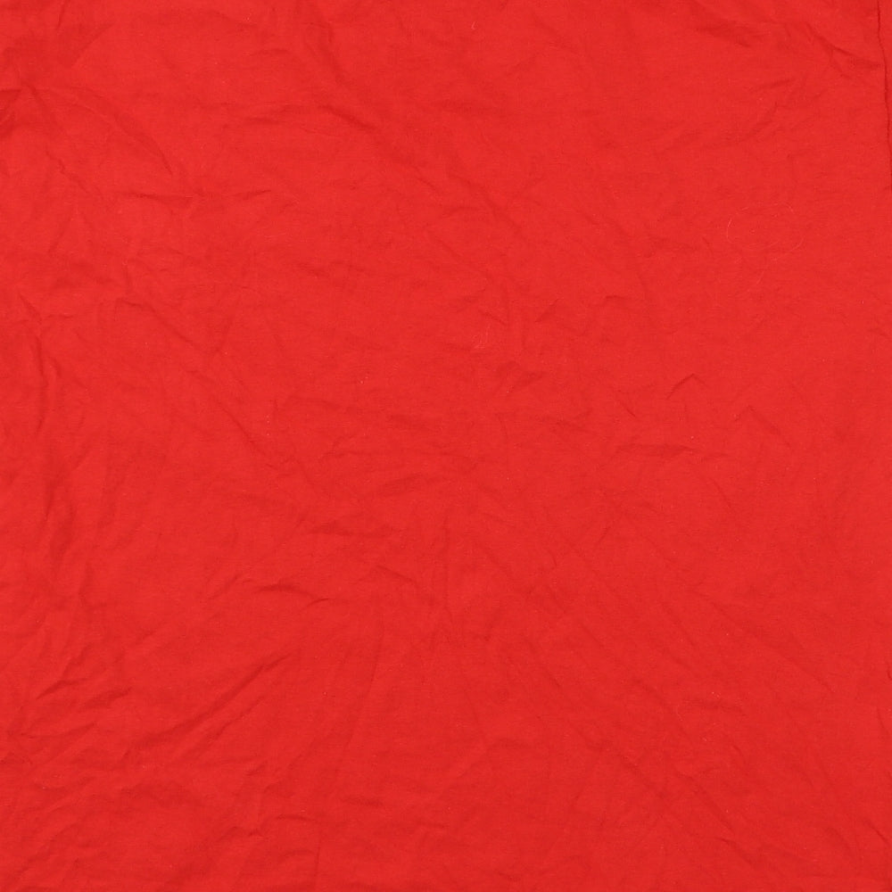 Gildan Mens Red  Jersey  T-Shirt Size L