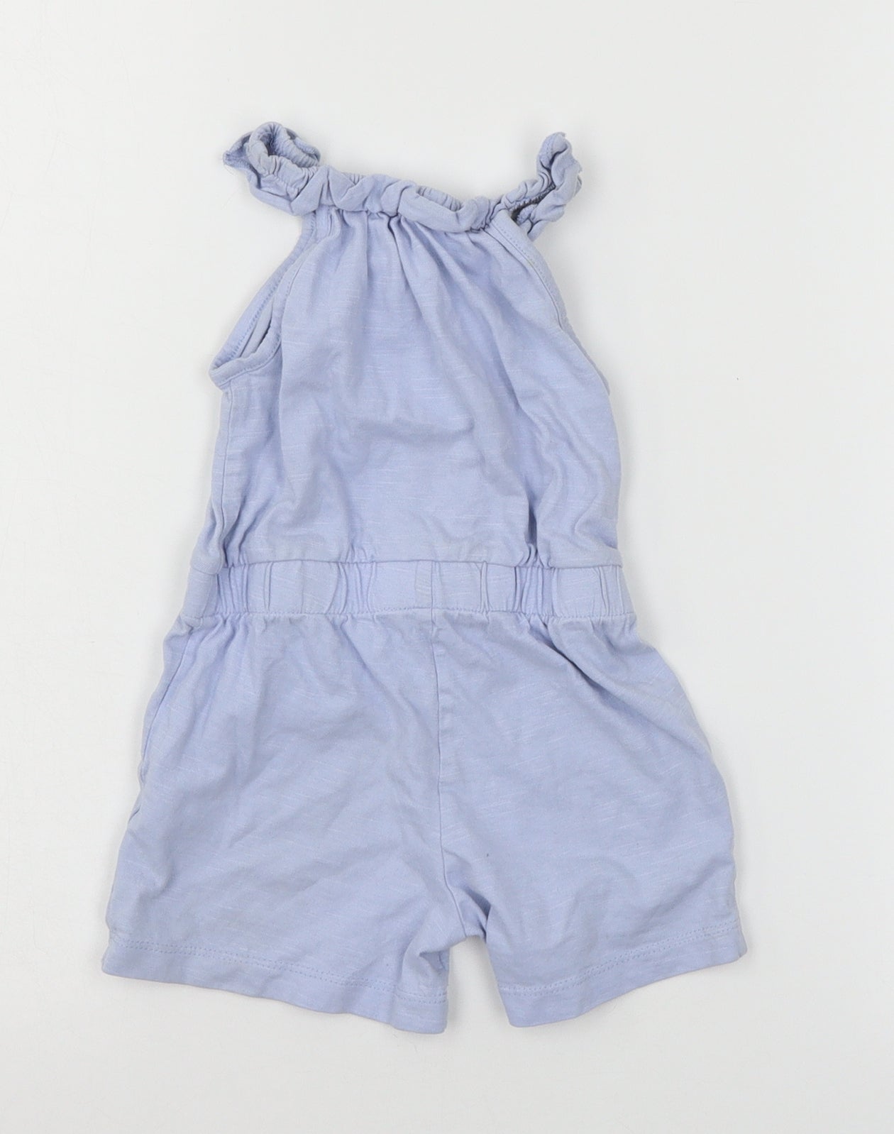 George Girls Blue  Jersey Jumpsuit Outfit/Set Size 12-18 Months  - Flamingo
