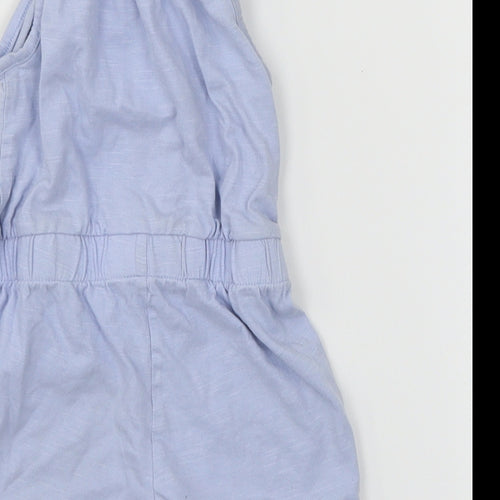 George Girls Blue  Jersey Jumpsuit Outfit/Set Size 12-18 Months  - Flamingo
