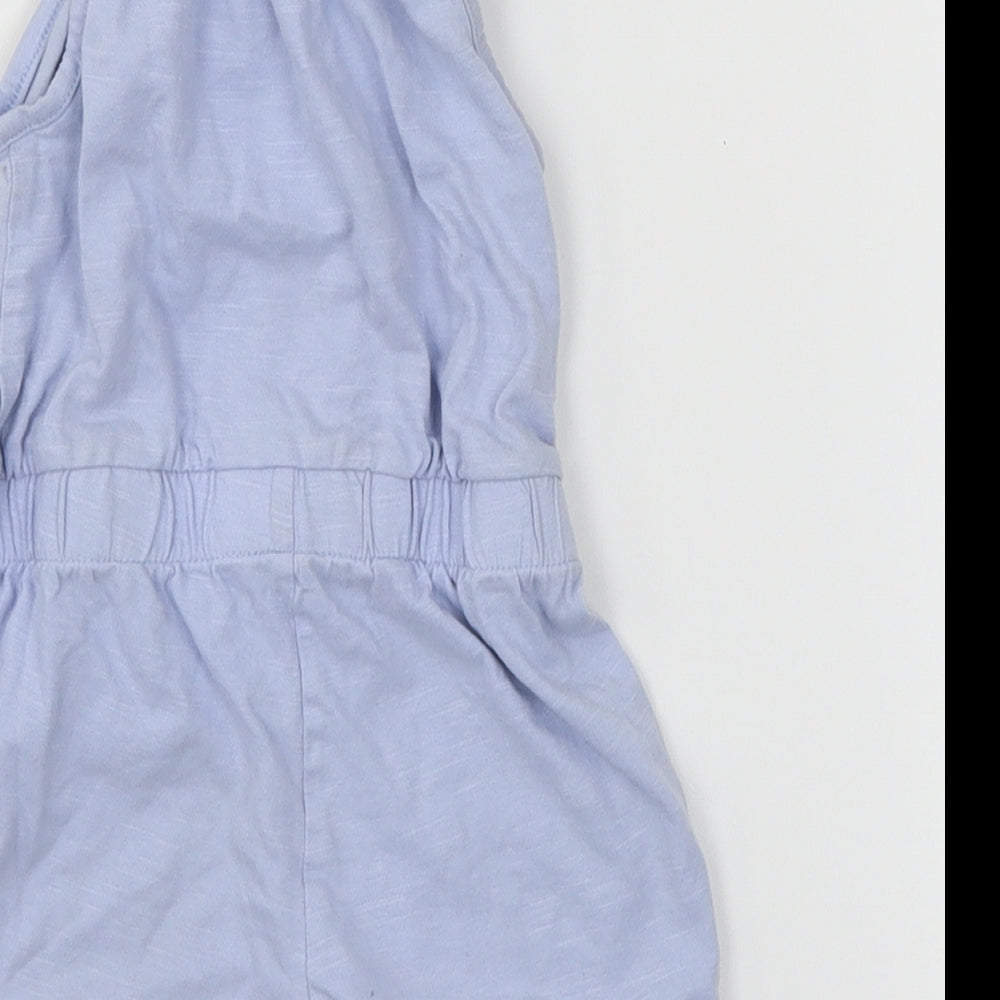 George Girls Blue  Jersey Jumpsuit Outfit/Set Size 12-18 Months  - Flamingo