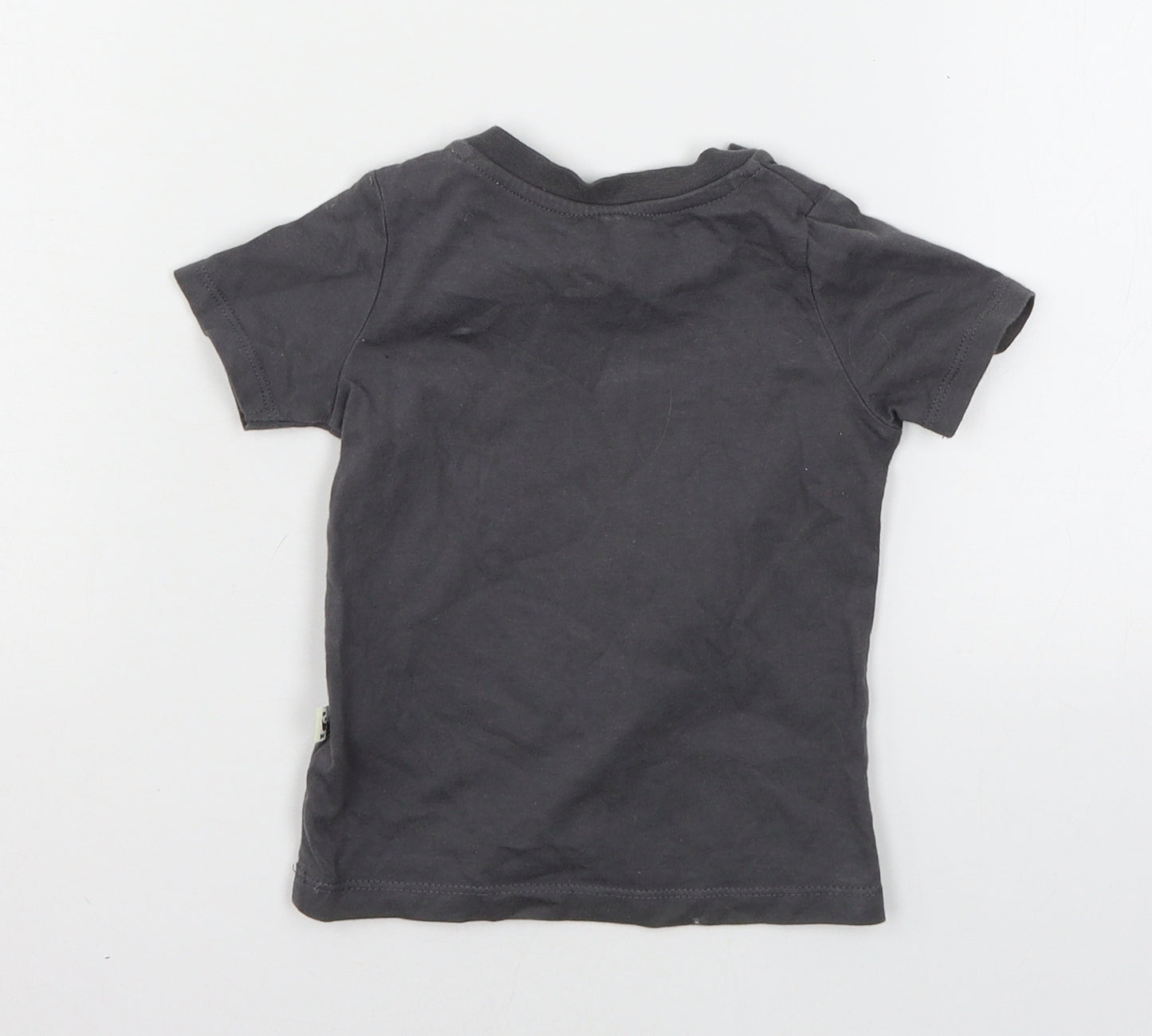 F&F Baby Grey  Jersey Basic T-Shirt Size 12-18 Months  - Wild about my planet
