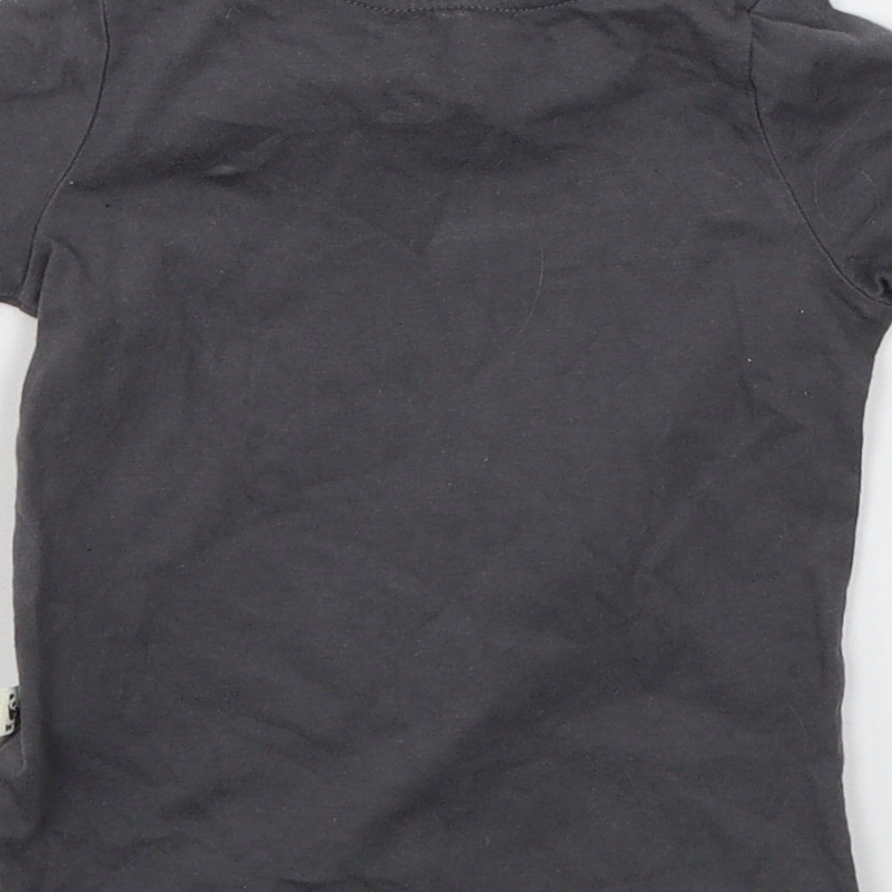 F&F Baby Grey  Jersey Basic T-Shirt Size 12-18 Months  - Wild about my planet