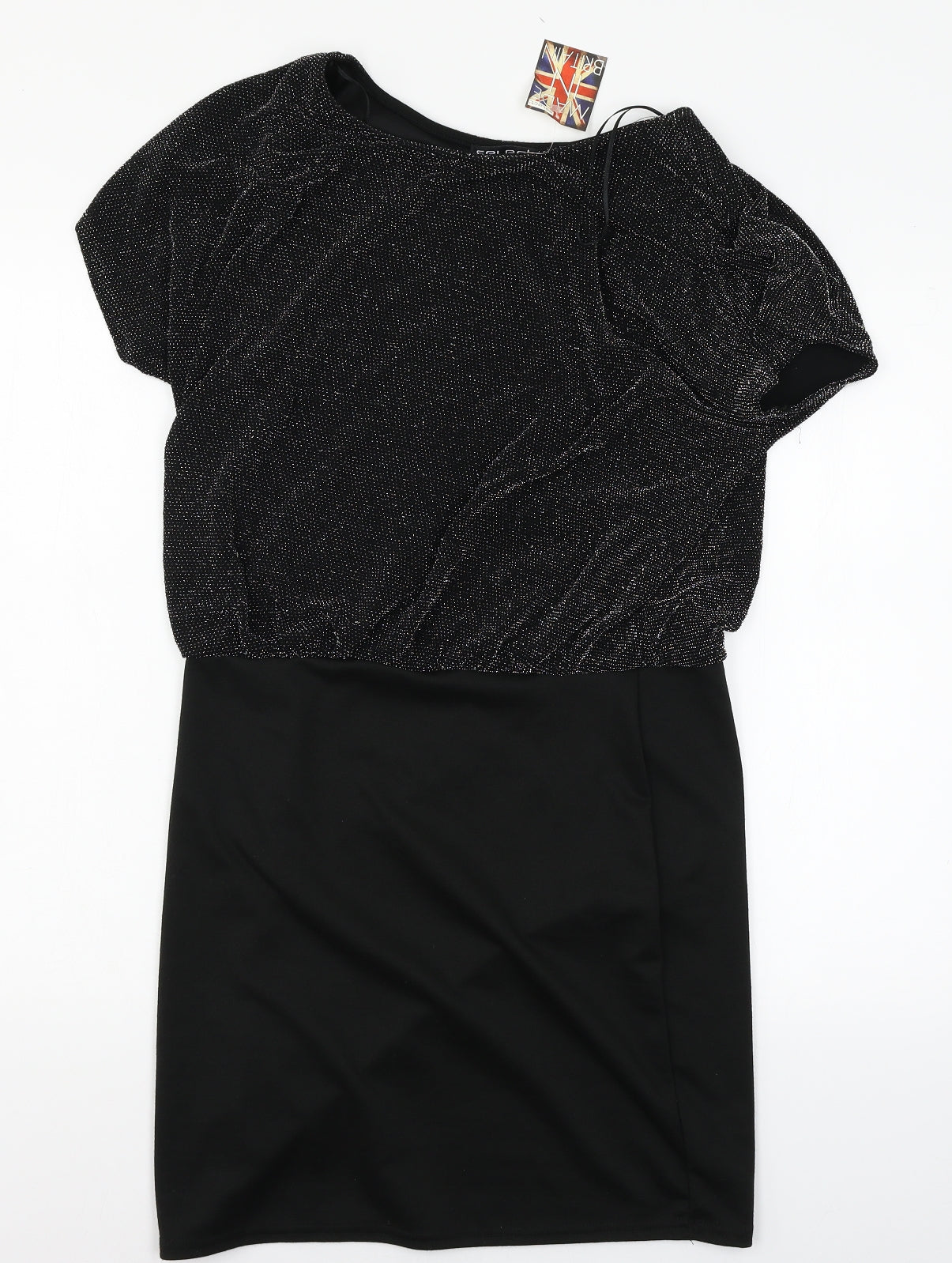 Select Womens Black  Jersey A-Line  Size 14