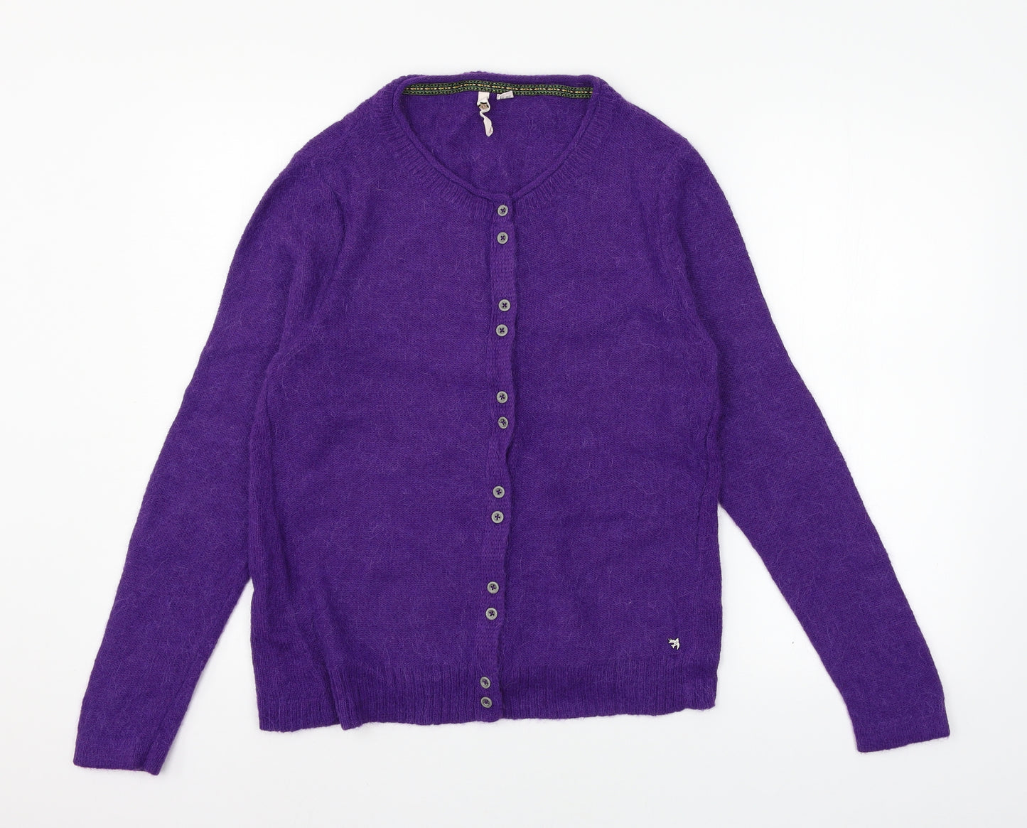 White Stuff Womens Purple  Knit Cardigan Jumper Size 16