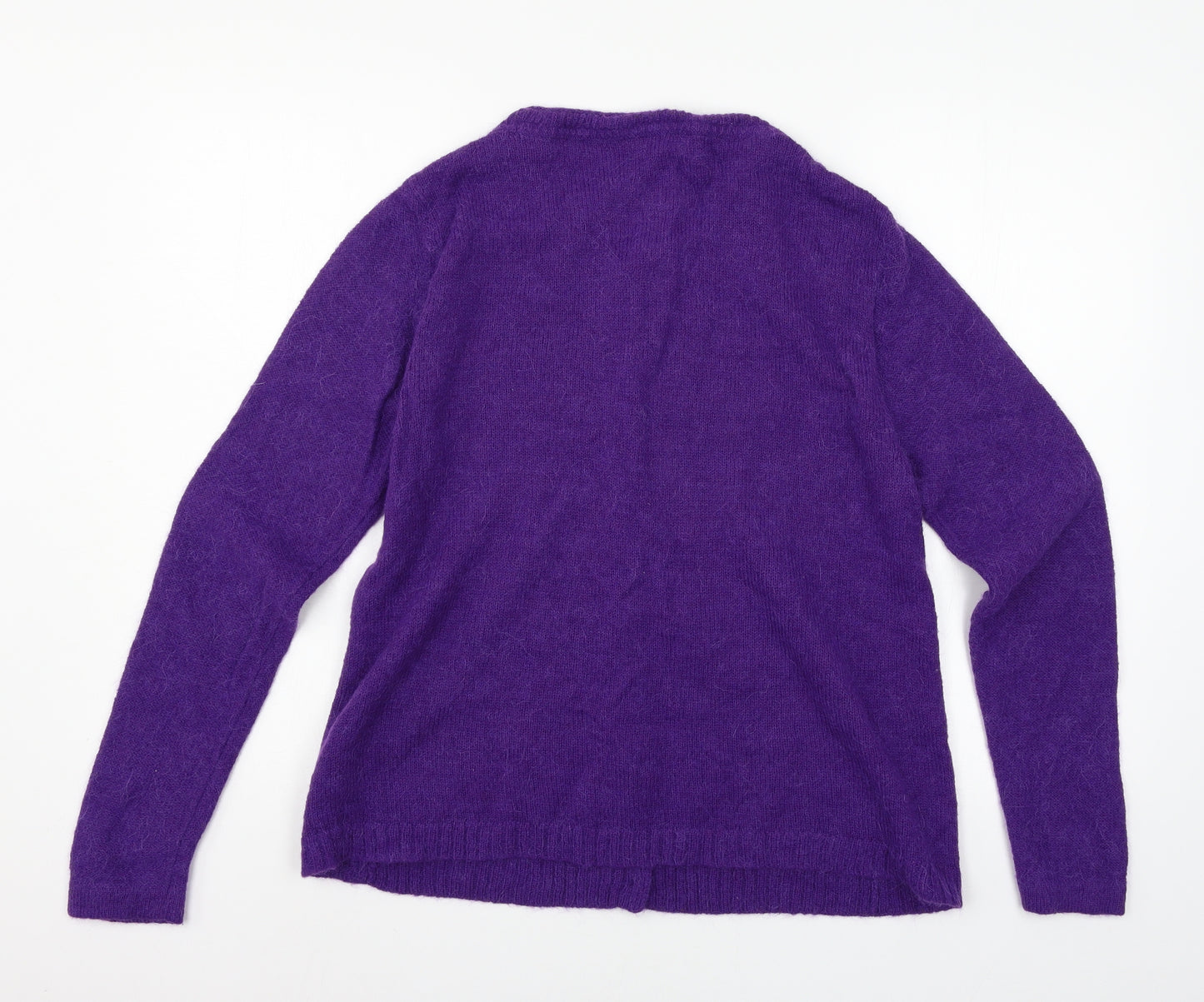 White Stuff Womens Purple  Knit Cardigan Jumper Size 16