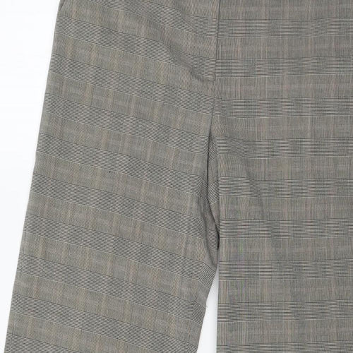 NEXT Womens Grey Check  Trousers  Size 14 L30 in
