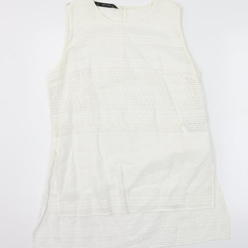 Zara Womens White   Basic Blouse Size L