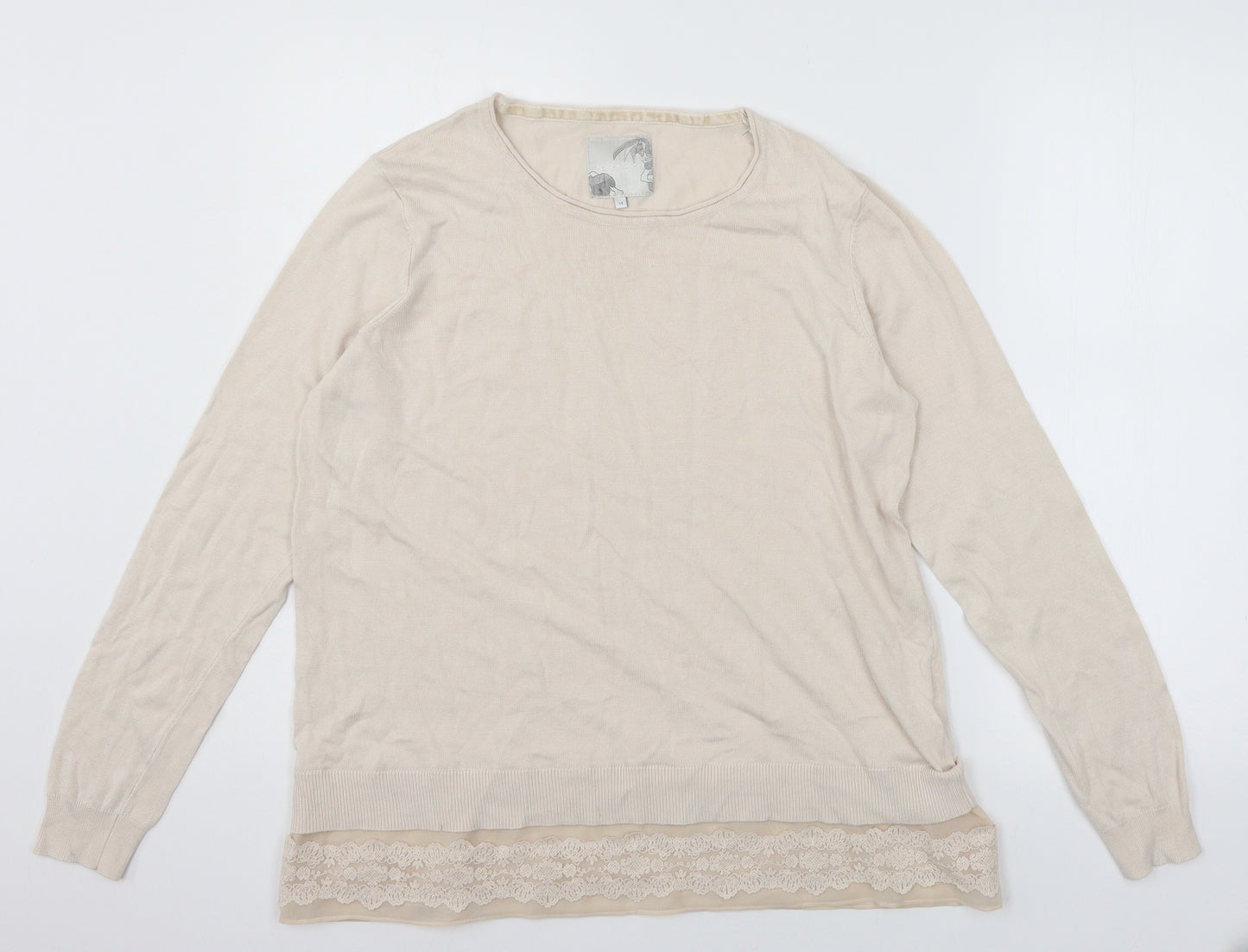 RJR.John Rocha Womens Pink   Pullover Jumper Size 14
