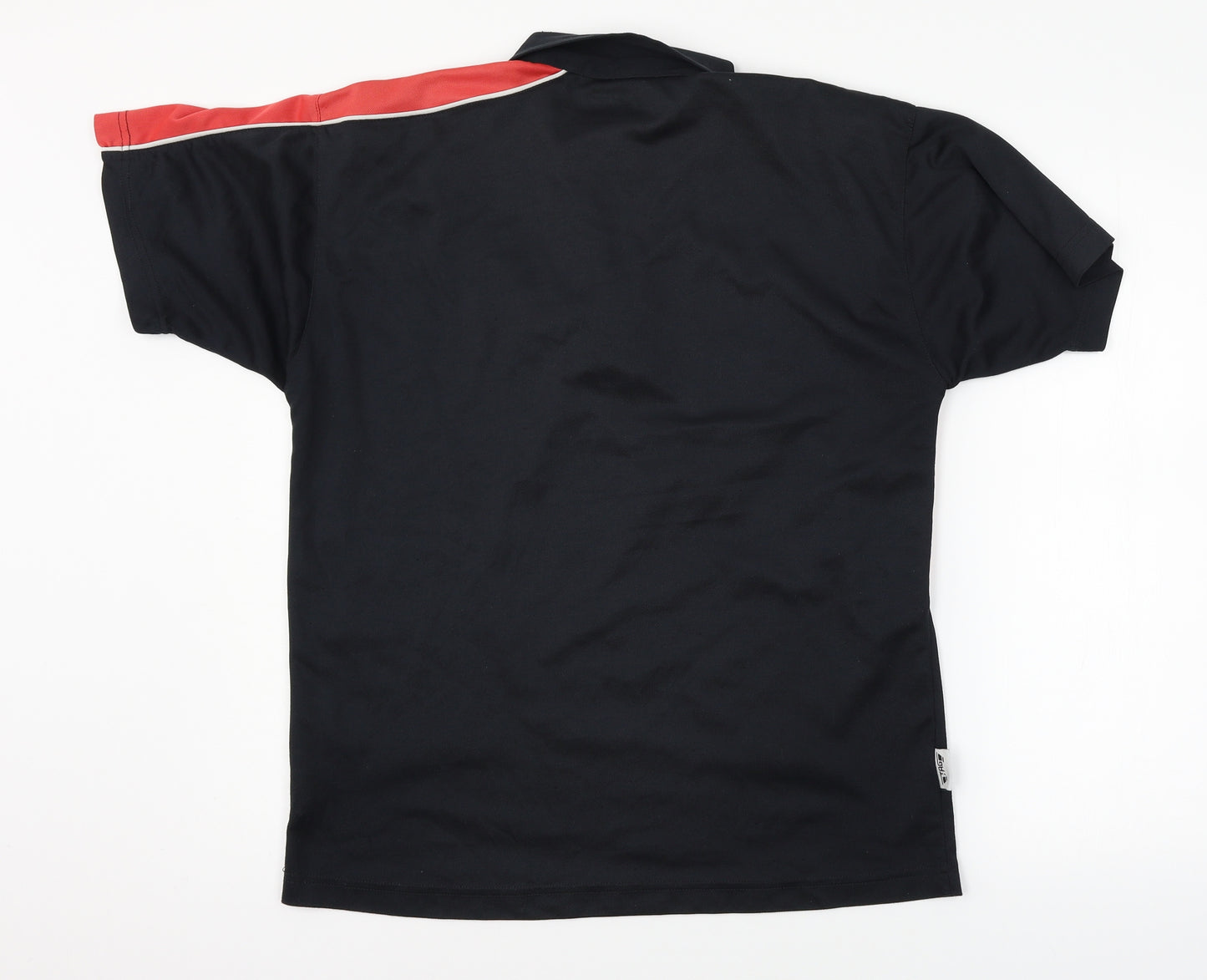 TAG Mens Black  Jersey  Polo Size L