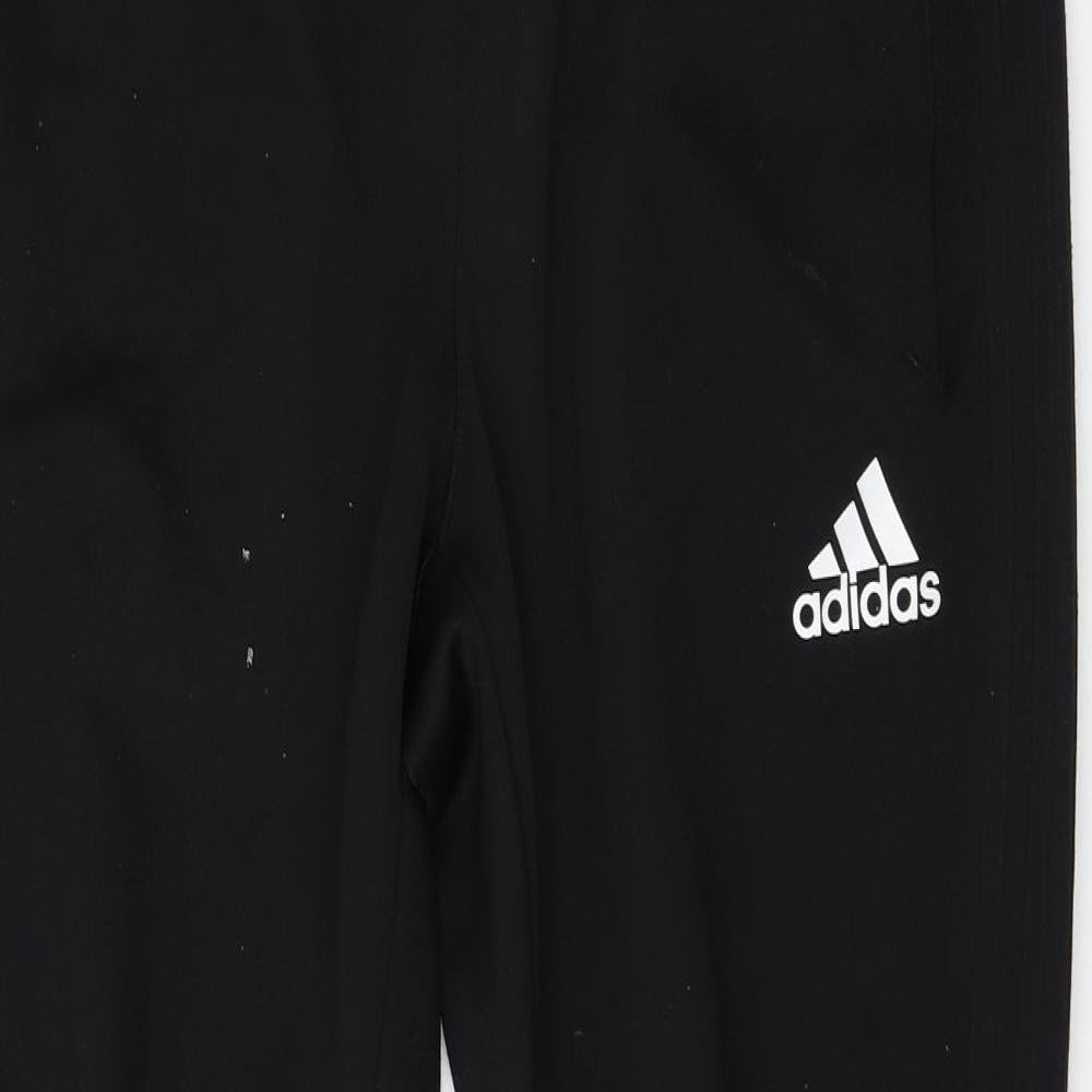 adidas Mens Black  Jersey Jogger Trousers Size L L28 in