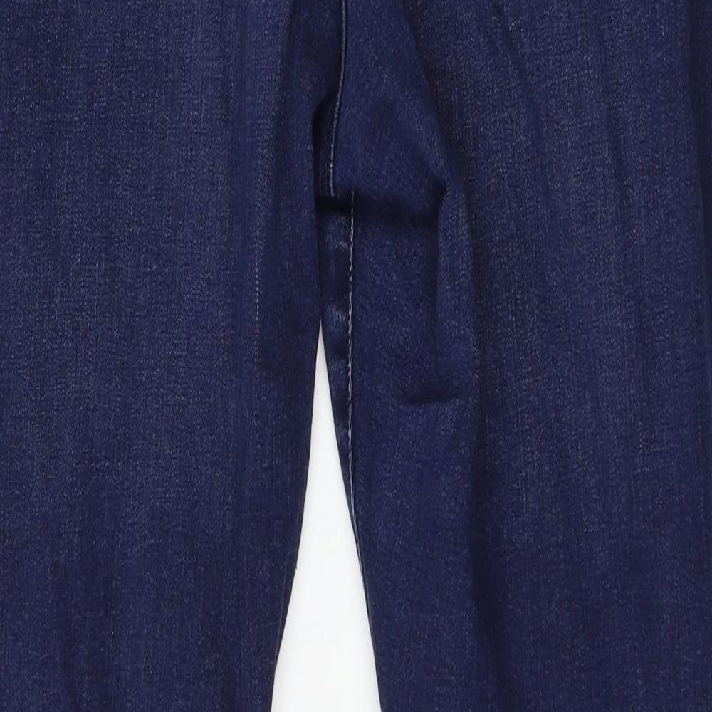Marks and Spencer Womens Blue  Denim Skinny Jeans Size 14 L29 in