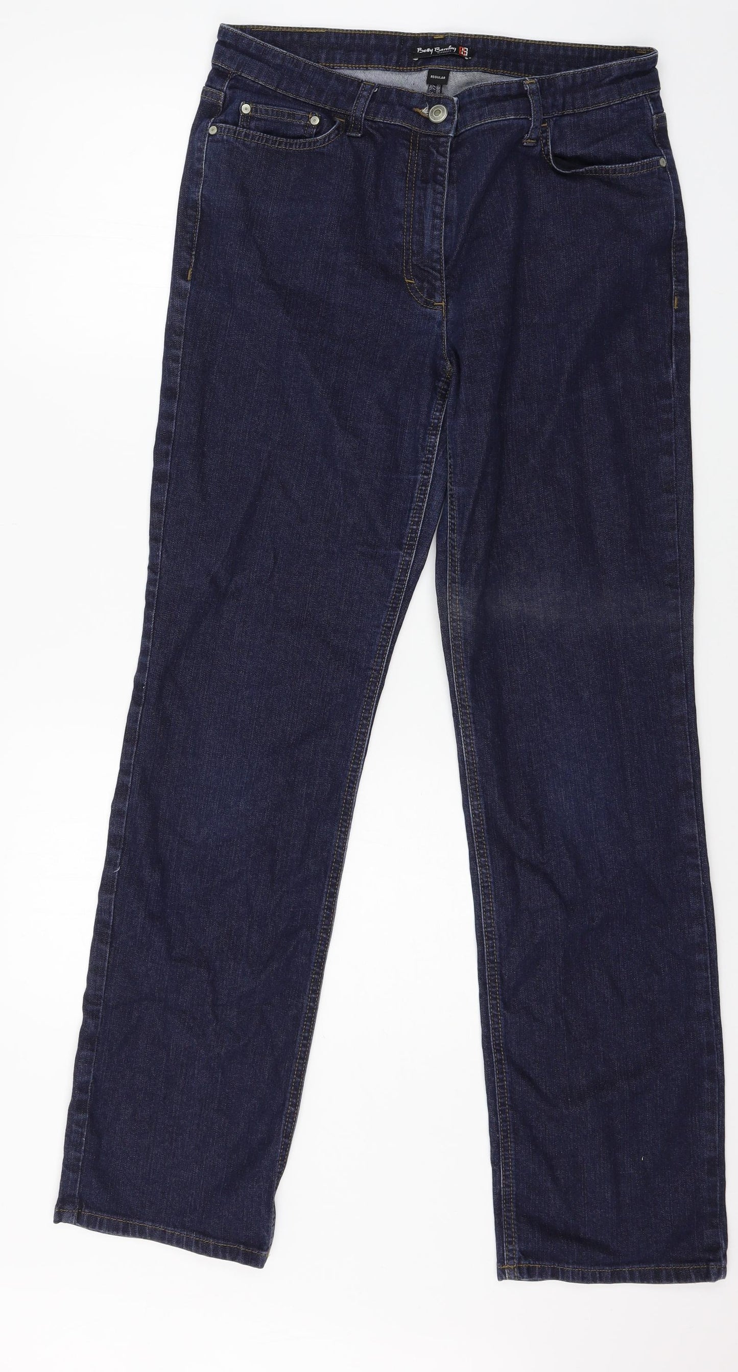 Betty Barclay Womens Blue  Denim Straight Jeans Size 16 L31 in