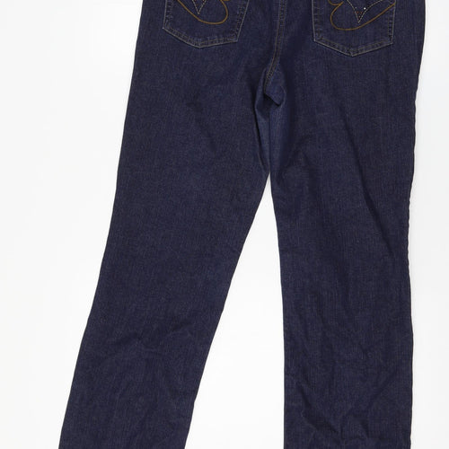 Betty Barclay Womens Blue  Denim Straight Jeans Size 16 L31 in
