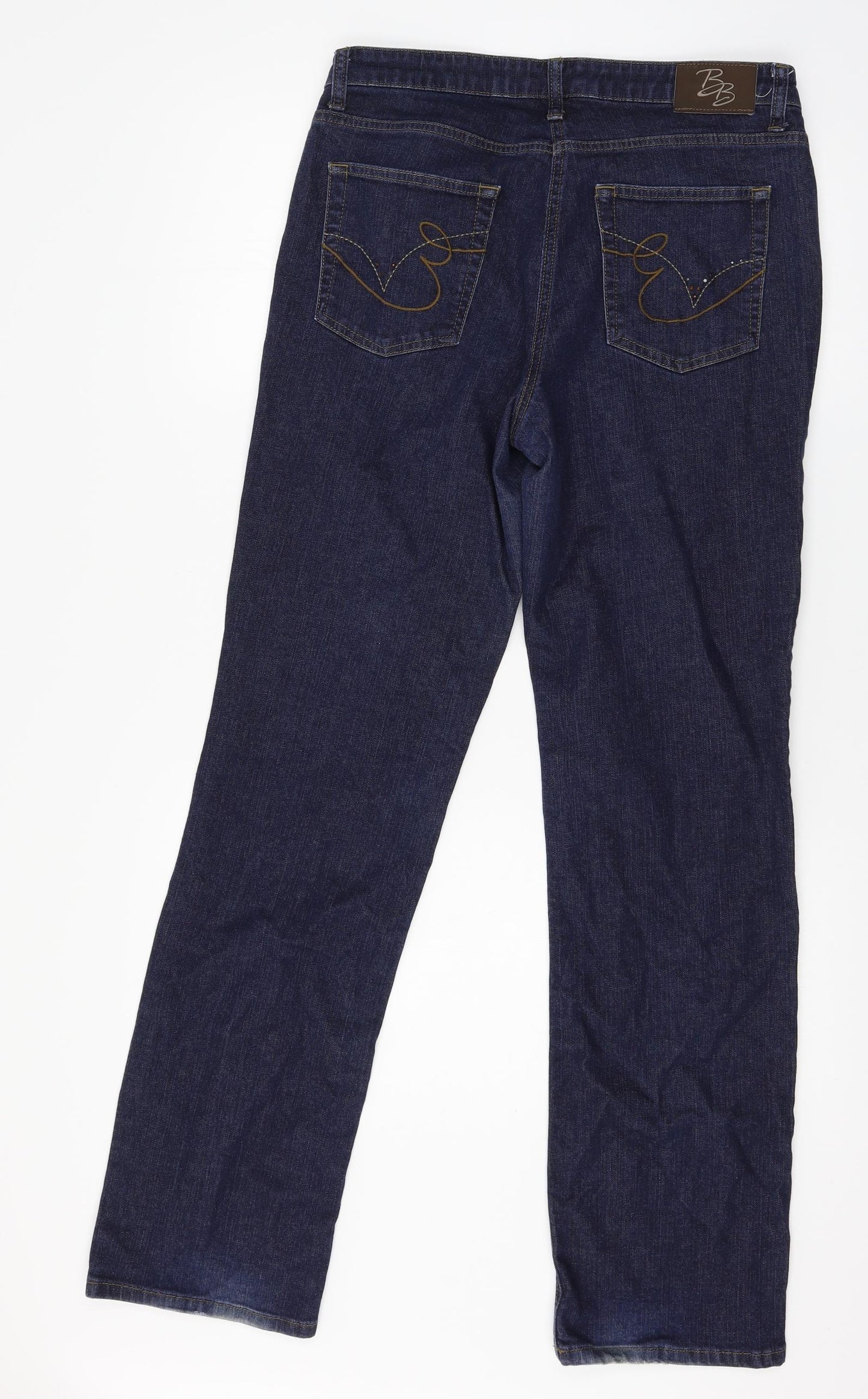 Betty Barclay Womens Blue  Denim Straight Jeans Size 16 L31 in