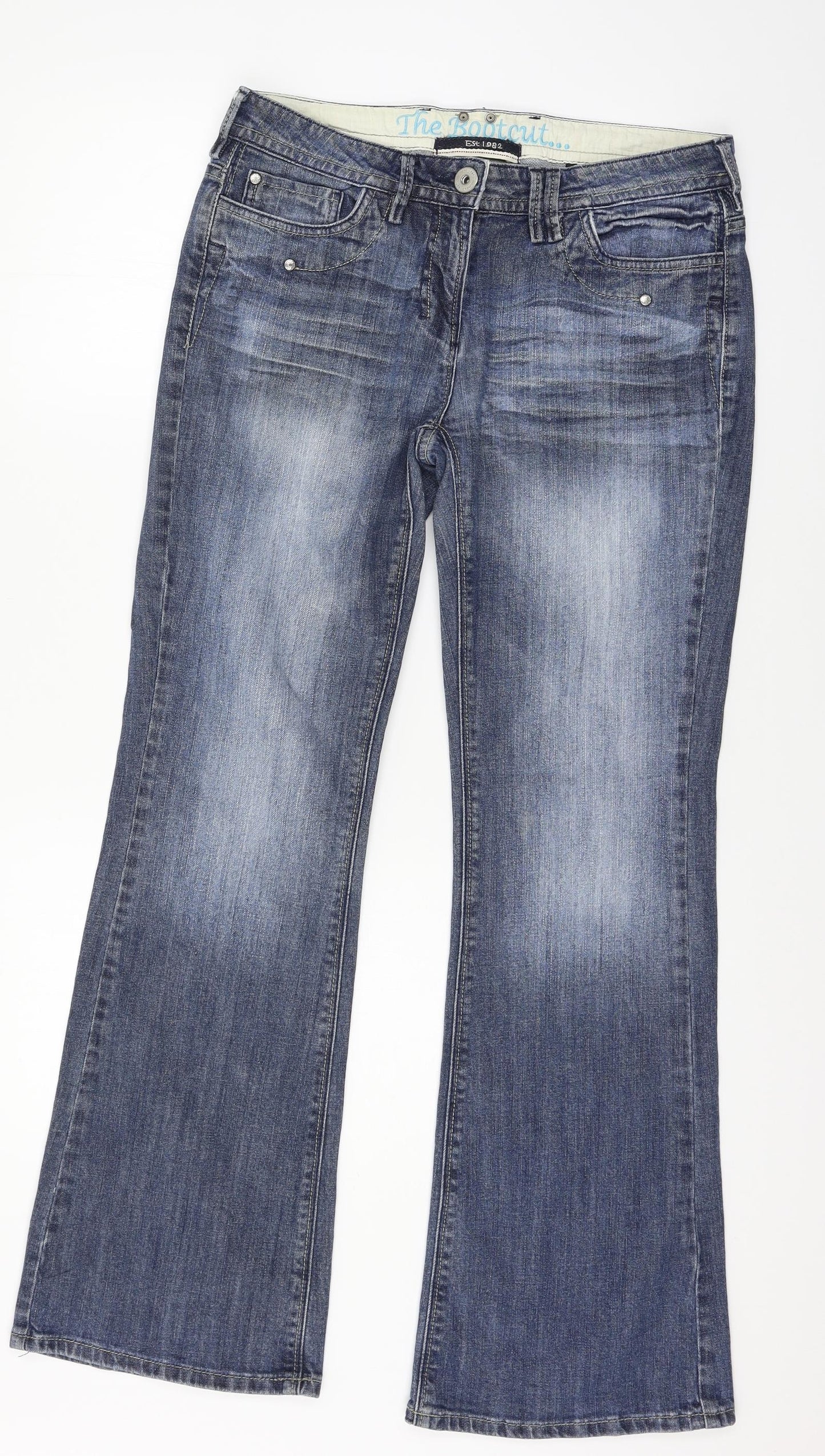 NEXT Womens Blue  Denim Straight Jeans Size 10 L29 in