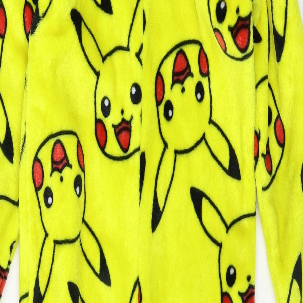 George Boys Yellow Geometric Microfibre  One Piece Size 7-8 Years  - Pikachu