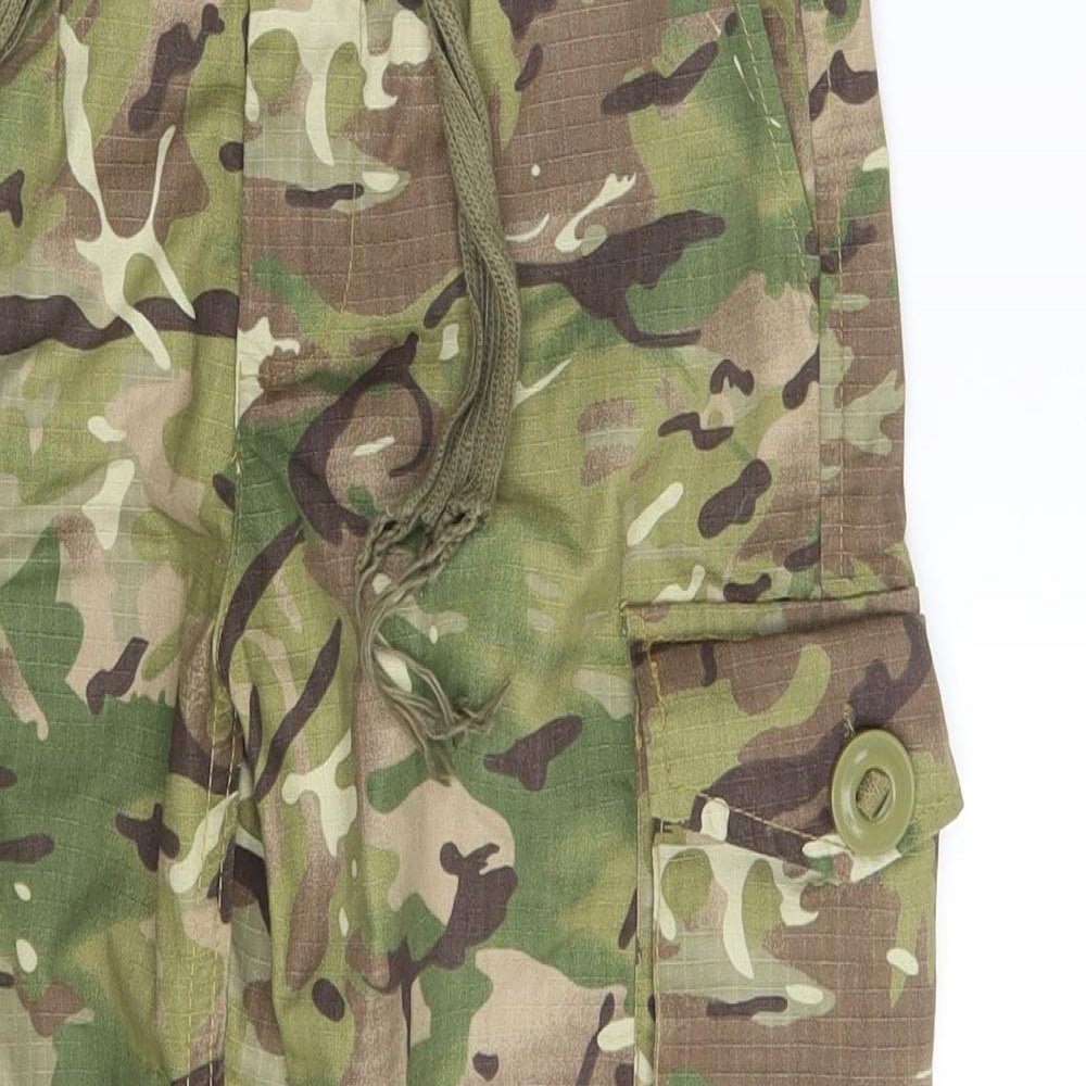 Kombat UK Boys Green Camouflage  Cargo Trousers Size 5-6 Years