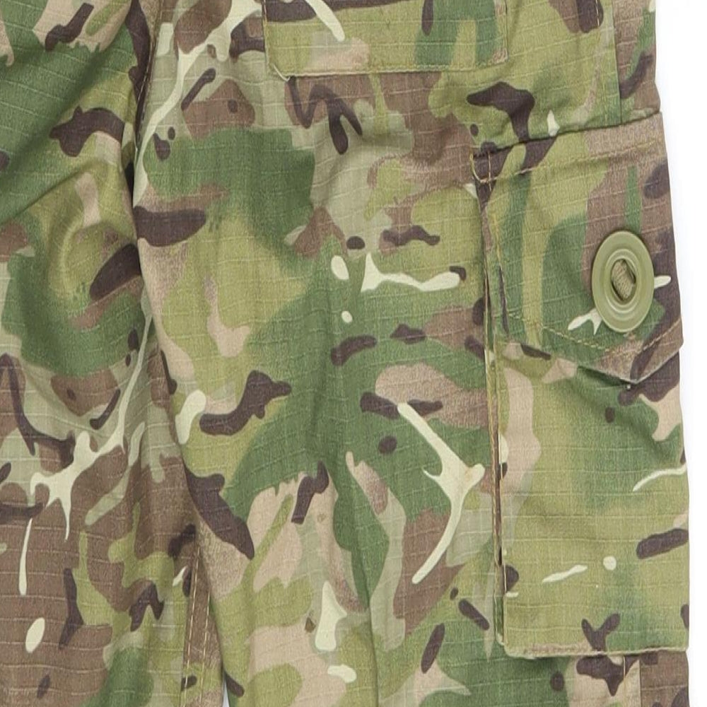 Kombat UK Boys Green Camouflage  Cargo Trousers Size 5-6 Years