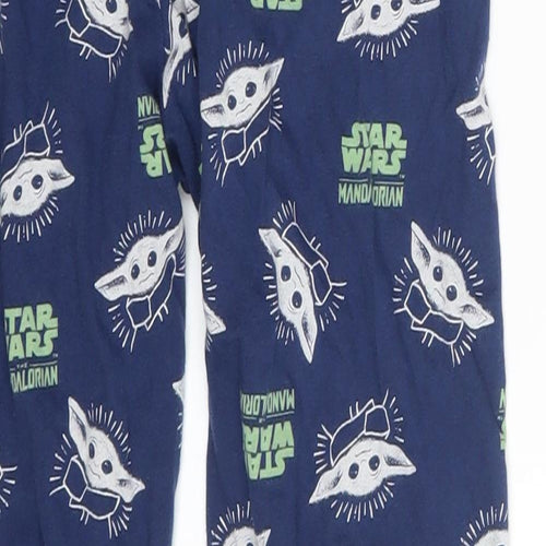 M&S Boys Blue Animal Print  Jogger Trousers Size 10-11 Years