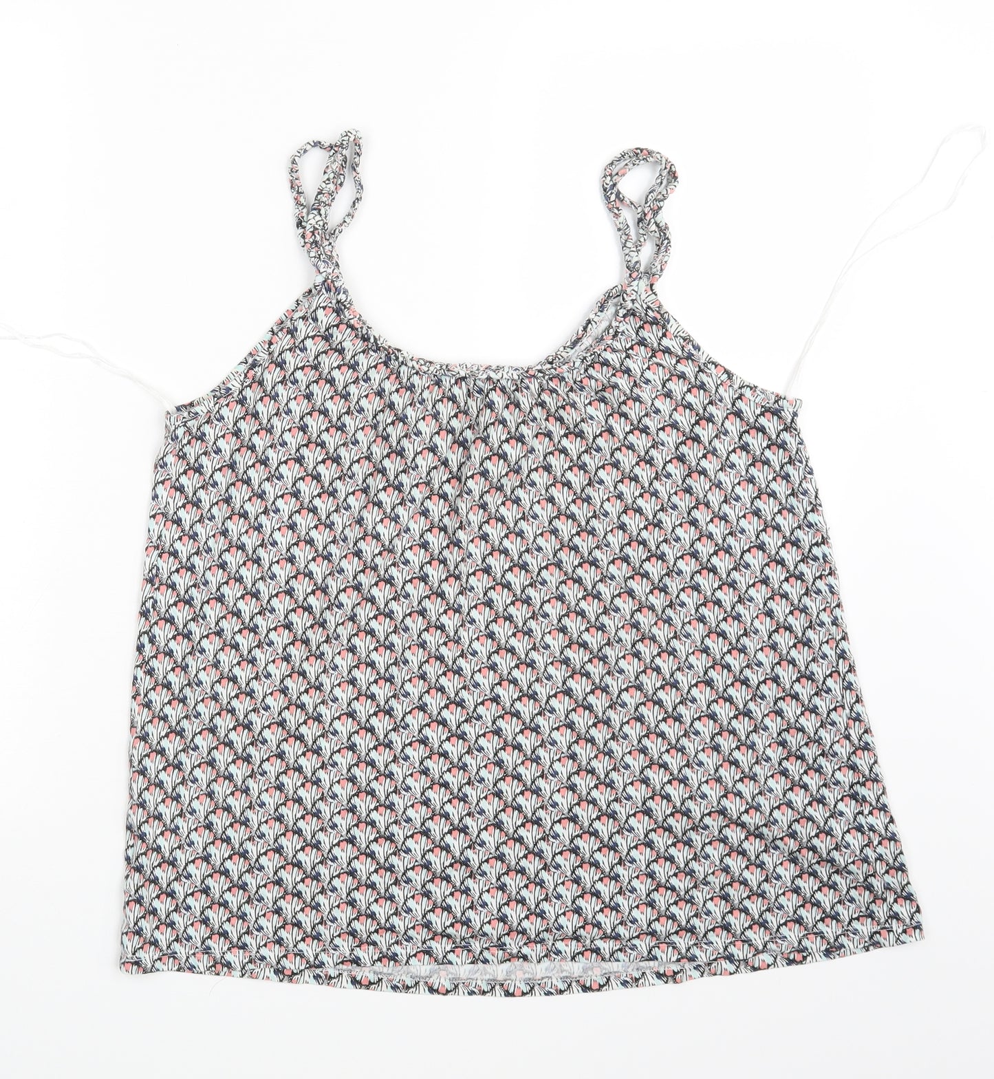 TUu Womens Multicoloured Geometric  Basic Tank Size 14