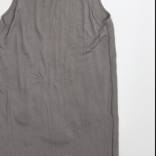 NEXT Womens Grey Floral  Basic Blouse Size 8
