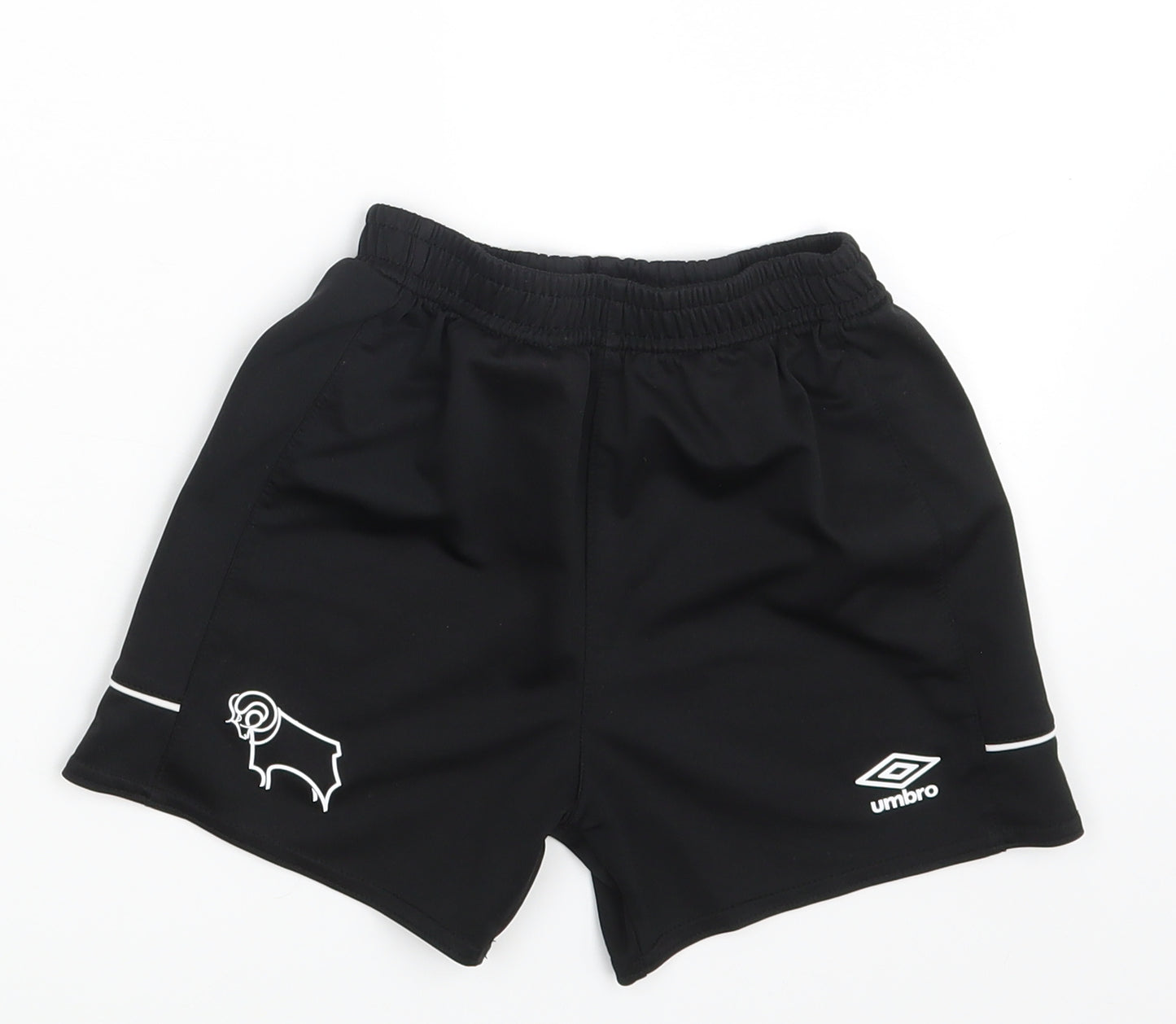 Umbro Boys Black   Sweat Shorts Size 6-7 Years - Waist 16in