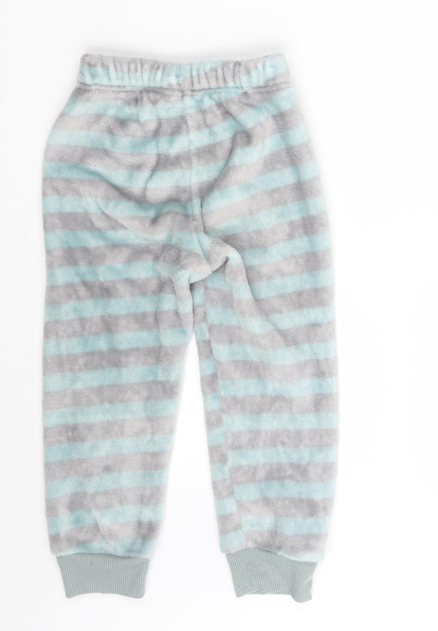Lily & Dan Girls Grey Striped  Jogger Trousers Size 3-4 Years - Waist 16in , Inside Leg 14in