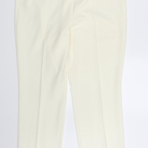 BM Collection Womens Ivory   Dress Pants Trousers Size 16 L26 in