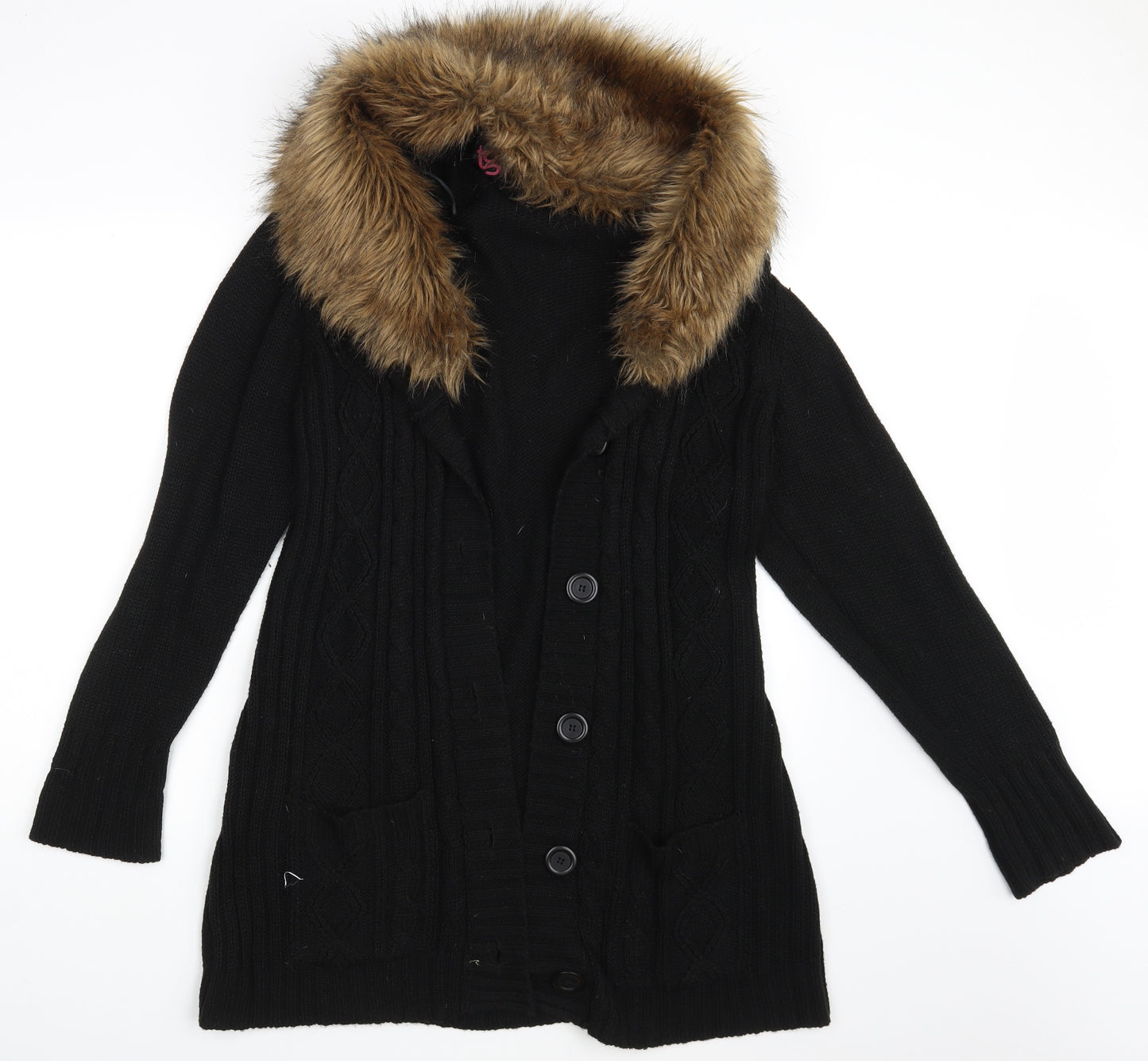 TG Womens Black   Cardigan Jumper Size 22