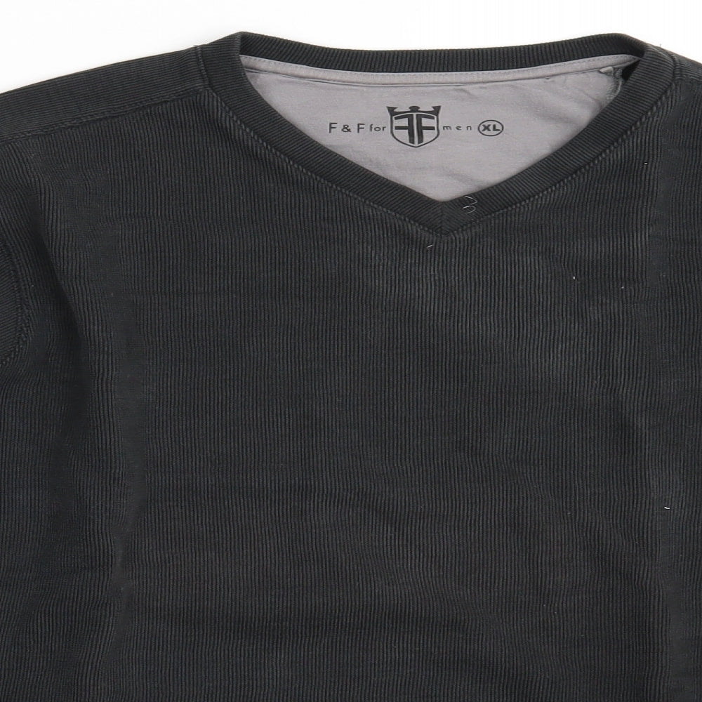 F&F Mens Grey   Pullover Jumper Size XL