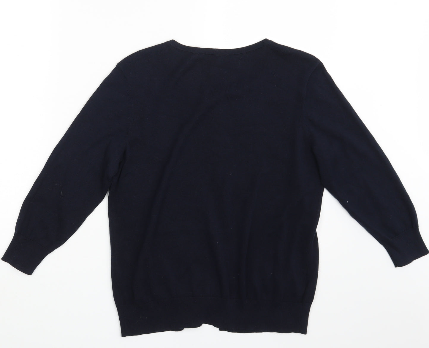 Laura Ashley Womens Blue   Cardigan Jumper Size 12