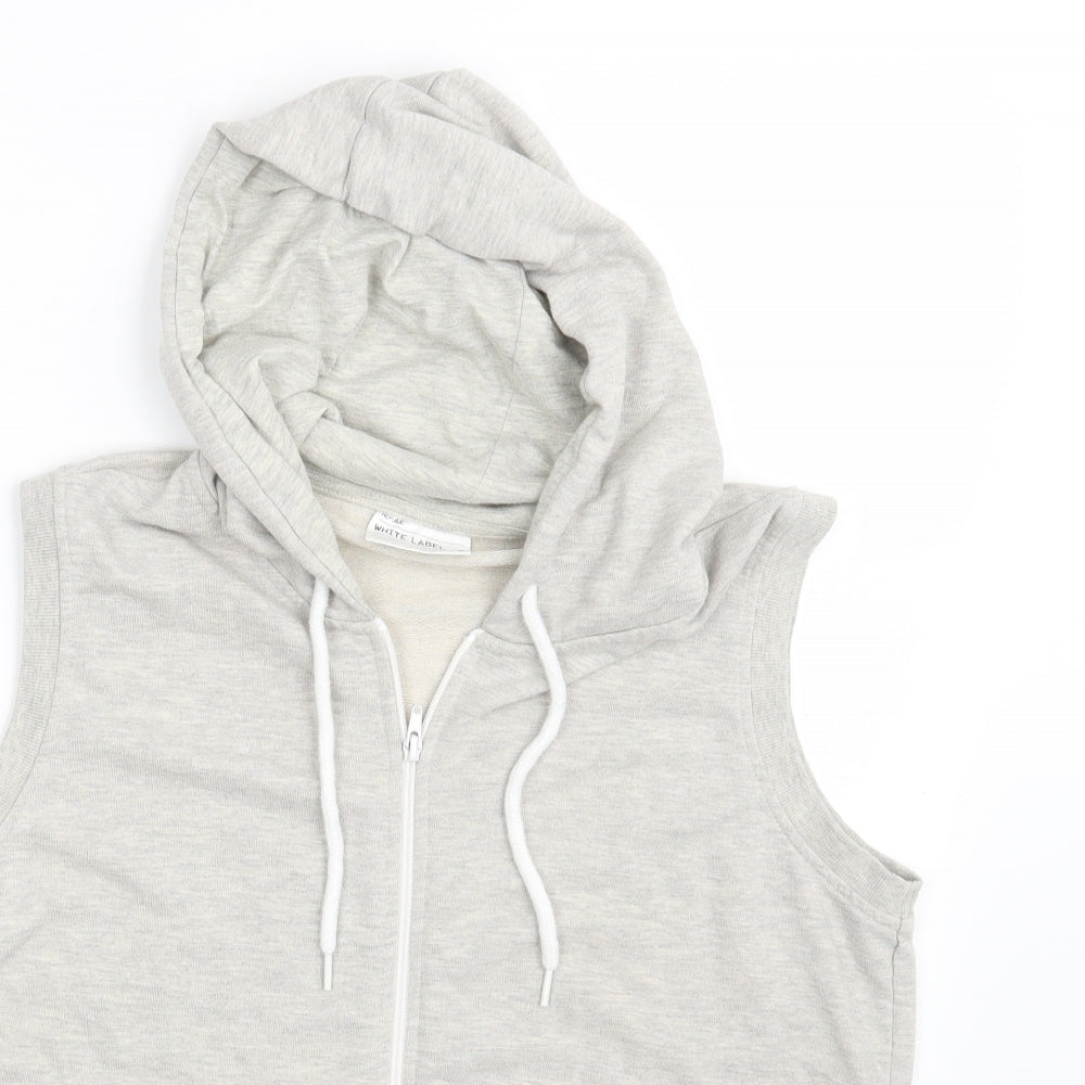 Republic Mens Grey   Full Zip Hoodie Size L
