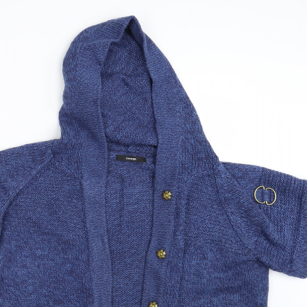 George Womens Blue   Cardigan Hoodie Size 24