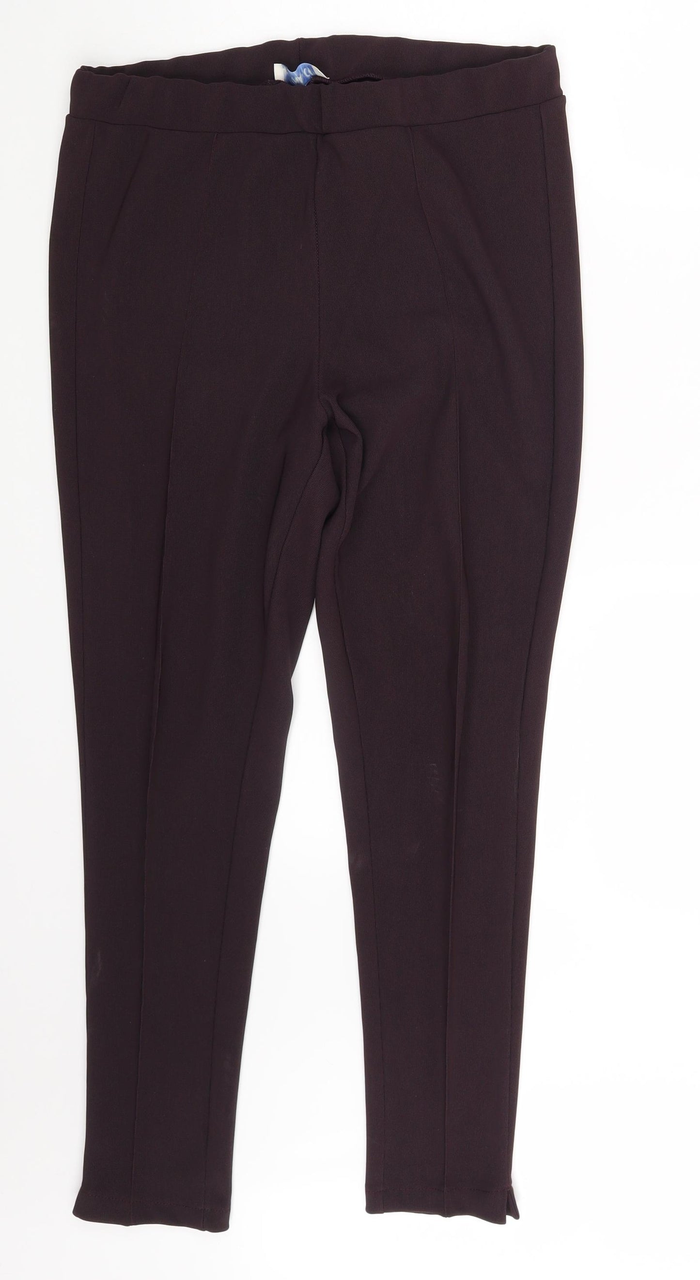 Anamor Womens Purple   Jegging Leggings Size 14 L20 in