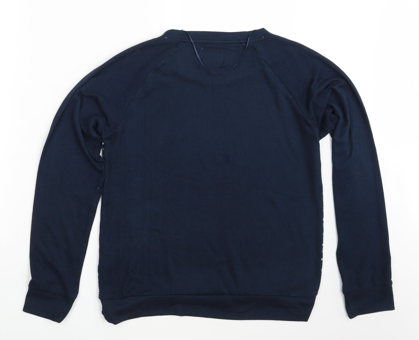 Love To Lounge Womens Blue Floral  Pullover Jumper Size 10