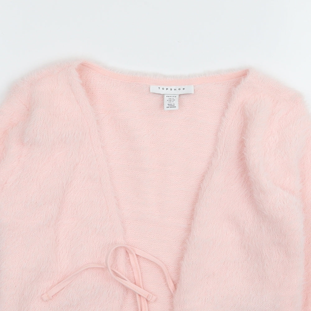 Topshop Womens Pink   Cardigan Jumper Size 6